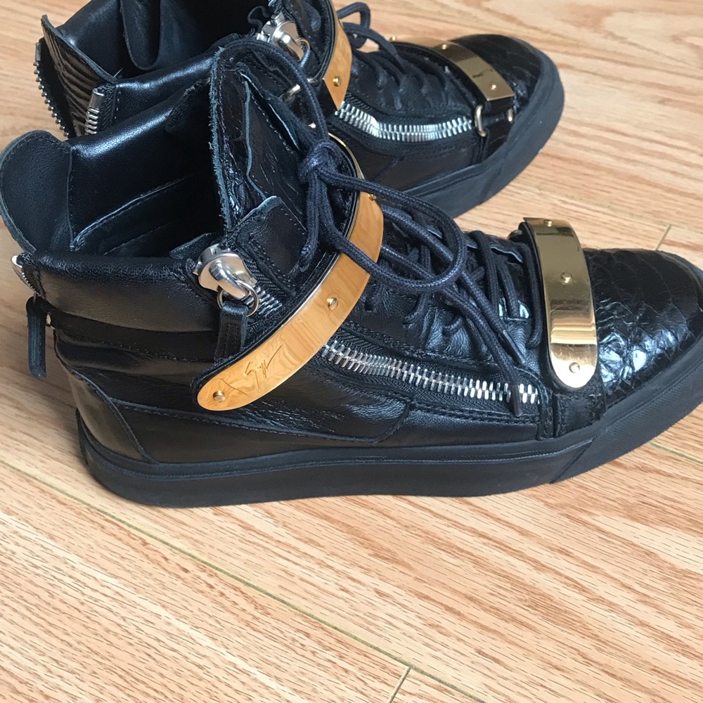 Giuseppe Zanotti Hightop Sneakers Sz 7 - Picture 6 of 15